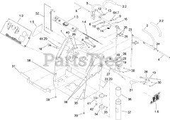 Toro 79558 - Toro 48" GrandStand Stand-On Mower (SN: 290003001 - 290999999) (2009) Upper Control and Tower Assembly