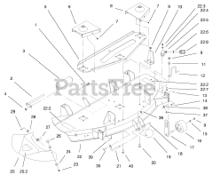 Toro 78363 - Toro 48" Side-Discharge Mower Deck for 5xi Tractors (SN: 240000001 - 240999999) (2004)