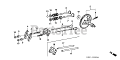 Honda GX200 UT VS17 (GCAHT) - Honda Engine, Made in Thailand (SN: GCAHT-1000001 - GCAHT-9999999) CAMSHAFT