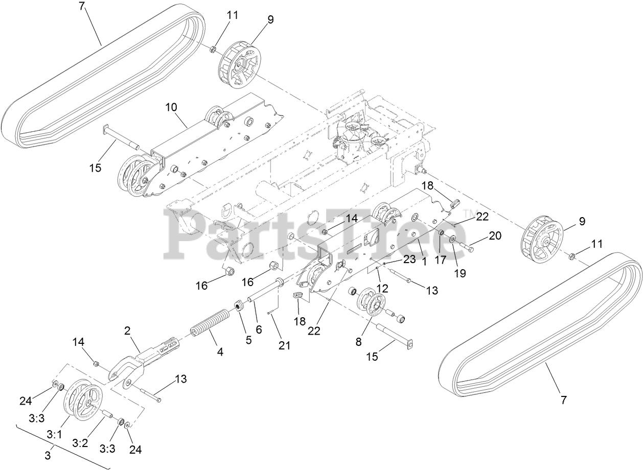 Toro 68138 (MB TX 2500) Toro Mud Buggy (SN 402100000 403090200