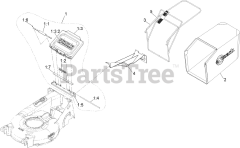 Exmark ECX180GKA210BC - Exmark 21" X-Series Walk-Behind Mower, Kawasaki FJ180V (SN: 417930746 & Above) (Rev A) (2025)
