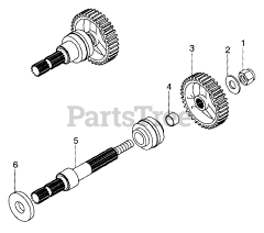 Gravely 987060 - Gravely Lawn Tractor, 16hp, Without Hydraulic Lift (SN: 000101 & Above) NUMBER TEN SHAFT - PTO DRIVE ASSEMBLY