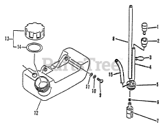 Lesco LHB-2100 - Lesco Handheld Blower (SN: 005851 - 999999) Fuel System