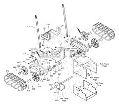 Murray 624809x54B - Murray 24" Snow Thrower (2001) Track Assembly