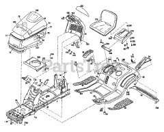Troy-Bilt 13084 - Troy-Bilt Garden Tractor, Gear Drive (SN: 130840100101 & Above)