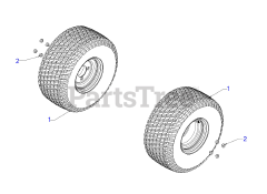 Cub Cadet PRO HW 300 348 (55RI6HNS050) - Cub Cadet Walk-Behind Mower (2022) Rear Wheels