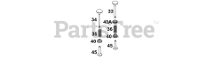 Briggs & Stratton 134202-1118-E1 - Briggs & Stratton Horizontal Engine Valve Group