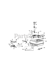 MTD 270-SU-11 - MTD Engine 270-SU-11 Fuel Tank &amp; Mounting