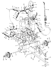 Cub Cadet 155 (190-155-100) - Cub Cadet 14 Gallon Tow-Behind Sprayer att 155 14 Gal Tow Sprayer