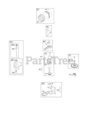 Briggs & Stratton 215802-0118-E9 - Briggs & Stratton Vertical Engine Camshaft, Crankshaft, Piston, Rings, Connecting Rod