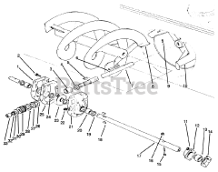 Toro 79361 - Toro 44" Two-Stage Snow Thrower for 300 Series Tractors (SN: 200000001 - 200999999) (2000)