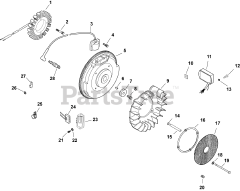 Kohler CH740-3172 - Kohler Command PRO Engine, Made for Metalcraft Of Mayville, 25hp, 725cc Ignition/Electrical 5-24-636