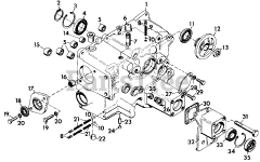 Gravely 987015 (8123) - Gravely Lawn Tractor, 12hp, With Hydraulic Lift (SN: 000101 & Above) NUMBER TWELVE - TRANSMISSION CASE ASSEMBLY