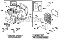 Briggs & Stratton 28C707-0029-01 - Briggs & Stratton Vertical Engine Cylinder, Head