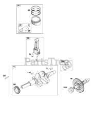 Briggs & Stratton 305447-0191-B5 - Briggs & Stratton Horizontal Engine Crankshaft Group