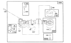 Briggs & Stratton 122702-3147-01 - Briggs & Stratton Vertical Engine Carburetor Assembly