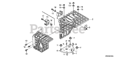 Honda GX390 U1 VXE4 (GCANK) - Honda Engine, Made in Japan (SN: GCANK-1000001 - GCANK-9999999) MUFFLER COVER