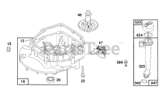 Briggs & Stratton 122802-3409-01 - Briggs & Stratton Vertical Engine Sump Base Assembly, Oil Fill
