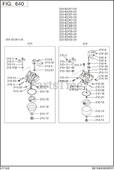 Subaru Robin EY153D10150 (EY15-3) - Subaru Robin Engine 640 Carburetor