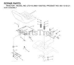 Jonsered LT 2115 (960110007-00) - Jonsered Lawn Tractor (2005-01) SEAT