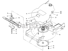 Exmark M217BSP - Exmark 21" Metro Self-Propelled Walk-Behind Mower, 7hp Briggs & Stratton (SN: 150000 - 189999) (1998)