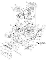 White Outdoor LT-950 H (13AP616P790) - White Outdoor 50" Lawn Tractor (2006) Deck Assembly