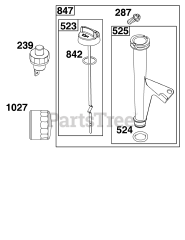 Briggs & Stratton 44U877-0010-B1 - Briggs & Stratton Vertical Engine Lubrication Group
