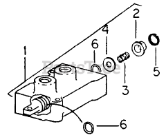 Cub Cadet 1712 (145-782-100) - Cub Cadet Garden Tractor Control Valve-4 Way-Victor Fluid