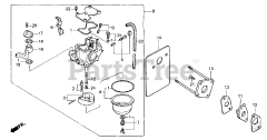 Honda BF2 AM SAB (BAEB) - Honda Outboard Engine, Made in Japan (SN: BAEB-1000002 - BAEB-9999999) CARBURETOR