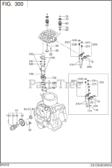 Subaru Robin DY410DD8050 (DY41) - Subaru Robin Engine, Diesel 300 Intake &amp; Exhaust