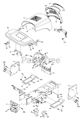 Poulan PB 1638 LT (960120044-00) - Poulan Lawn Tractor (2006)