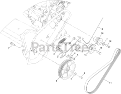 Toro 38756 (721 QZE) - Toro 21" Power Clear Snow Thrower (SN: 409200000 - 411799999) Rotor Drive Assembly