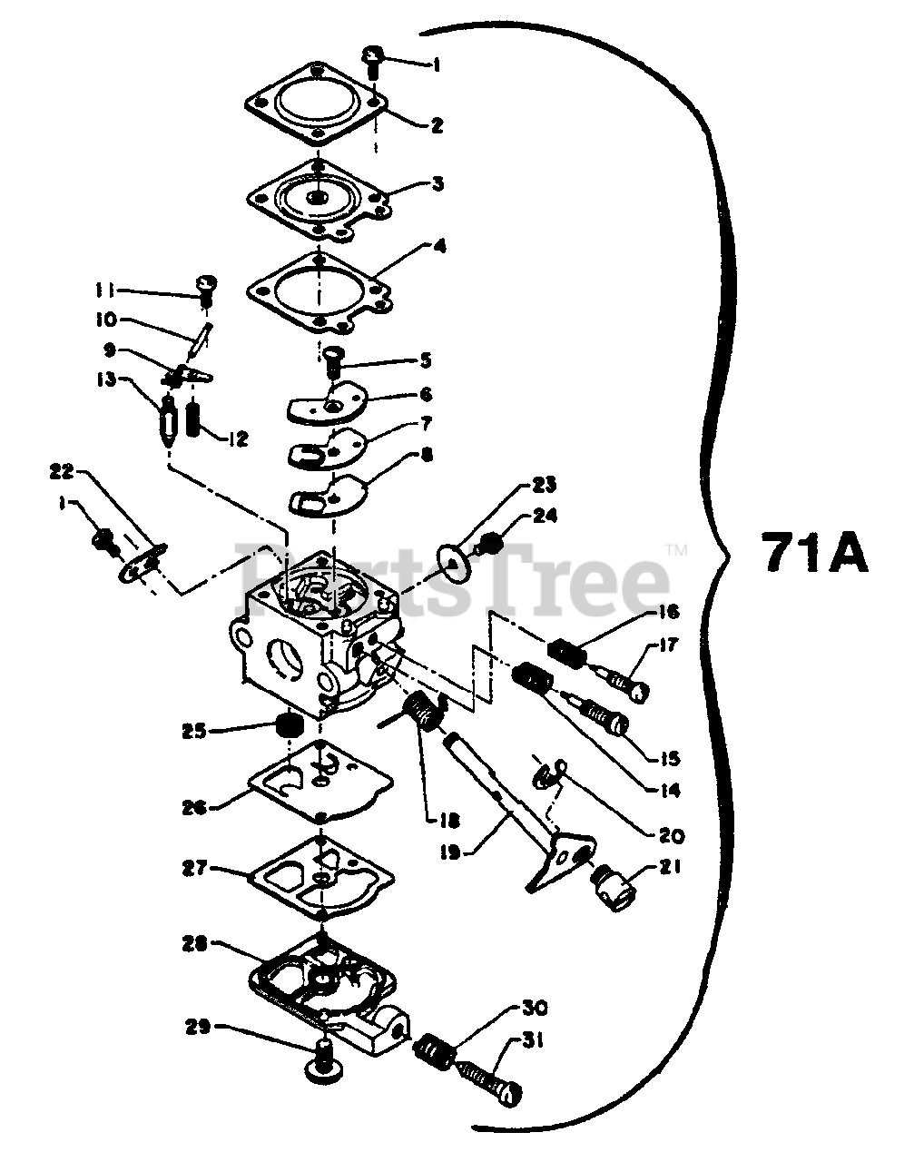 Little Wonder SV-2AE - Little Wonder Engine Carburetor Parts Lookup