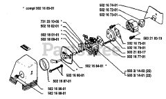 Husqvarna 22 RL - Husqvarna String Trimmer (1988-01) Air Filter / Carburetor