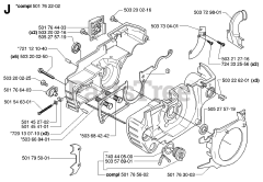 Husqvarna 55 RANCHER - Husqvarna Chainsaw (SN: 20060600001 - 20070500000) CRANKCASE