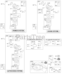 Briggs & Stratton 124K02-0446-B1 - Briggs & Stratton Vertical Engine Carburetor, Fuel Supply