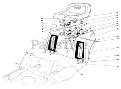 Toro 57357 (11-44) - Toro Lawn Tractor (SN: 003000001 - 003999999) (1983)