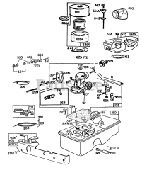 Briggs & Stratton 93507-5166-XX - Briggs & Stratton Vertical Engine Carburetor,Fuel Tank, A/C Grp.