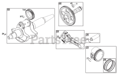Briggs & Stratton 613377-0001-E1 - Briggs & Stratton Horizontal Engine Crankshaft Group