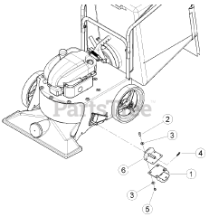 Bear Cat WV 190 S - Bear Cat Walk-Behind Vacuum, 190cc Briggs & Stratton (SN: A05913 - A09358) Caster Wheel Kit