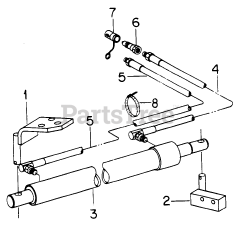 Cub Cadet Accessory - Cub Cadet 42" & 54" Hydr. Angle Push Blade 42" &amp; 54" Blade W/Spring Trip - Hydraulic Angled Blade Attachment