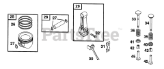 Briggs & Stratton 221432-2170-01 - Briggs & Stratton Horizontal Engine Piston Grp