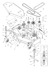 Ferris P61 (5900227) - Ferris 61" Mower Deck (SN: 0855 - 1022)