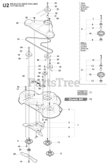 Husqvarna R 16 C AWD (966830301) - Husqvarna Swedish Riding Mower (2008-04) MOWER DECK / CUTTING DECK 2