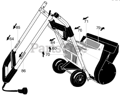 Murray 615000x30NC - Murray 15" Snow Thrower (2004) Decals