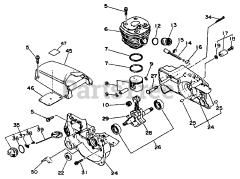 Echo CS-4000 - Echo Chainsaw Engine, Crankcase