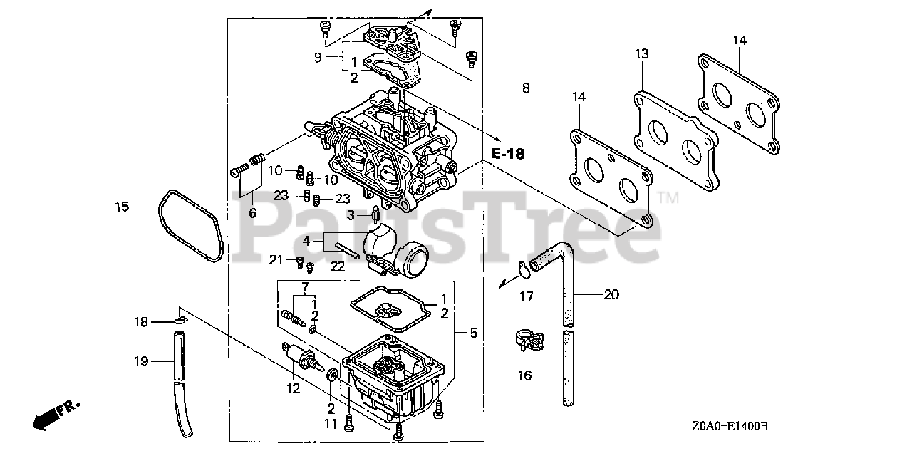 Honda GXV530 QXA5 (GJARM) - Honda Engine, Made in Japan (SN: GJARM
