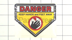 Snapper 7013010 Danger Cut Finger Decal - image 2