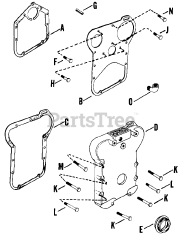 Kohler K662-3357 - Kohler K-Series Engine, Made for E.R. Brenholtz, 24hp, 17kW Gear Cover 022500931