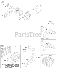 Briggs & Stratton 21C114-0370-E1 - Briggs & Stratton Horizontal Engine Exhaust System, Rewind Starter